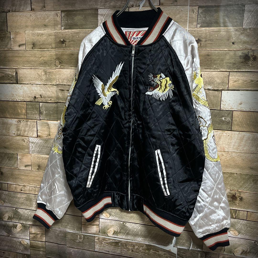 HOUSTON ヒューストン スカジャン スーベニア ドラゴン ヨコスカ L