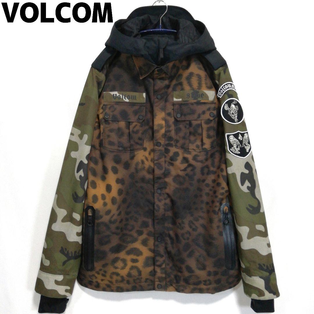 VOLCOM メンズ スノボウェア スノーボード 豹柄迷彩 ジャケット ボルコム