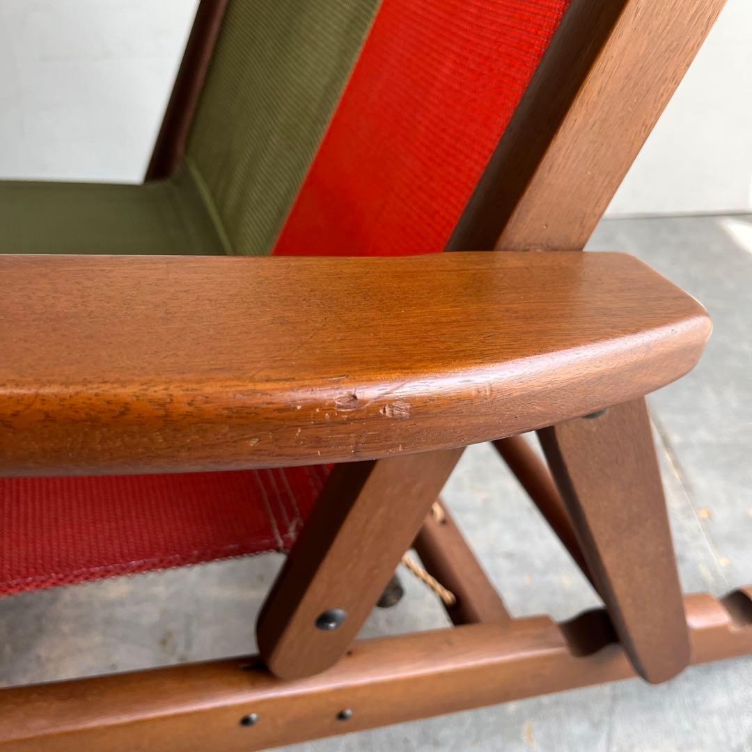 ヴィンテージ オールド マルニ デッキチェア オアシス 折り畳み z492