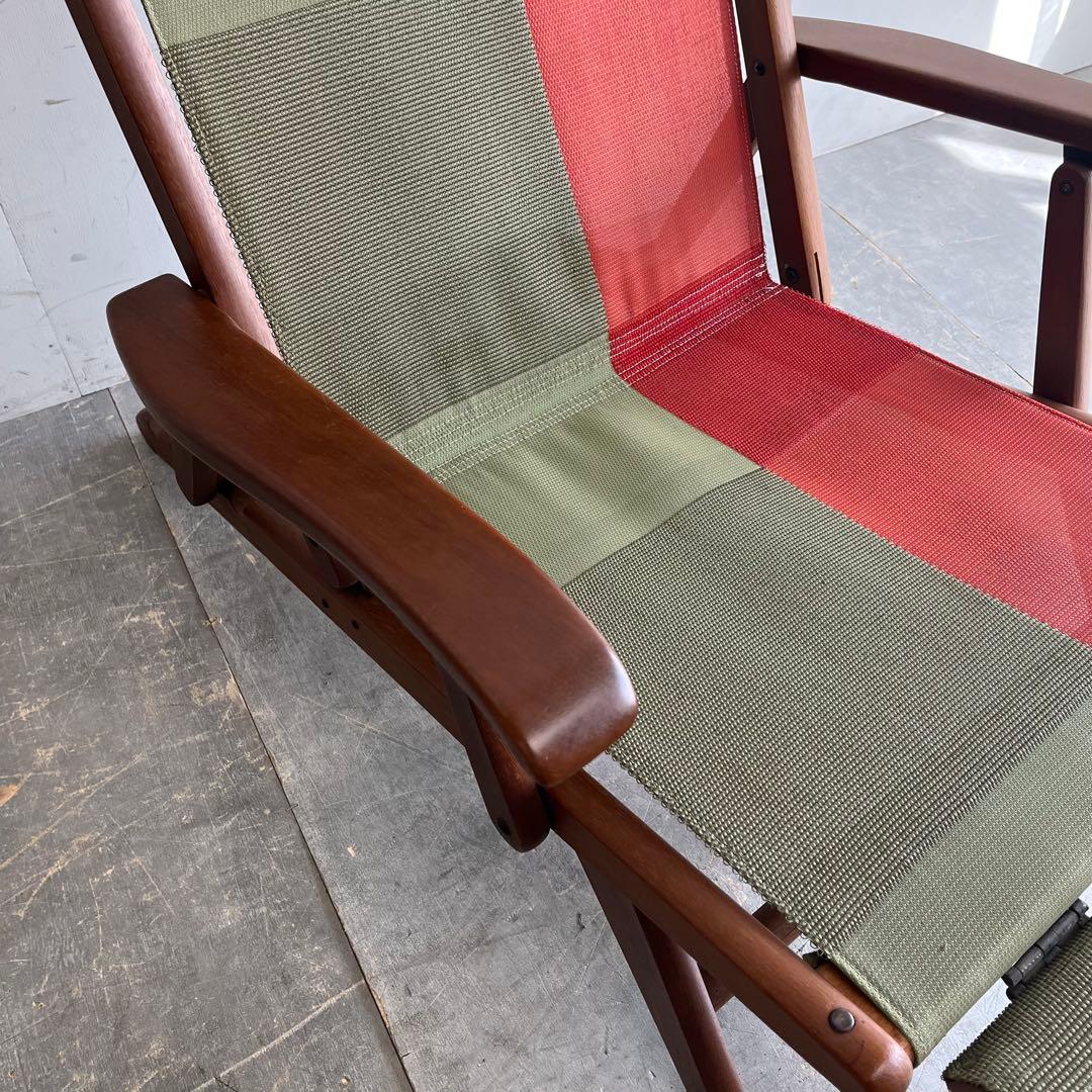 ヴィンテージ オールド マルニ デッキチェア オアシス 折り畳み z492