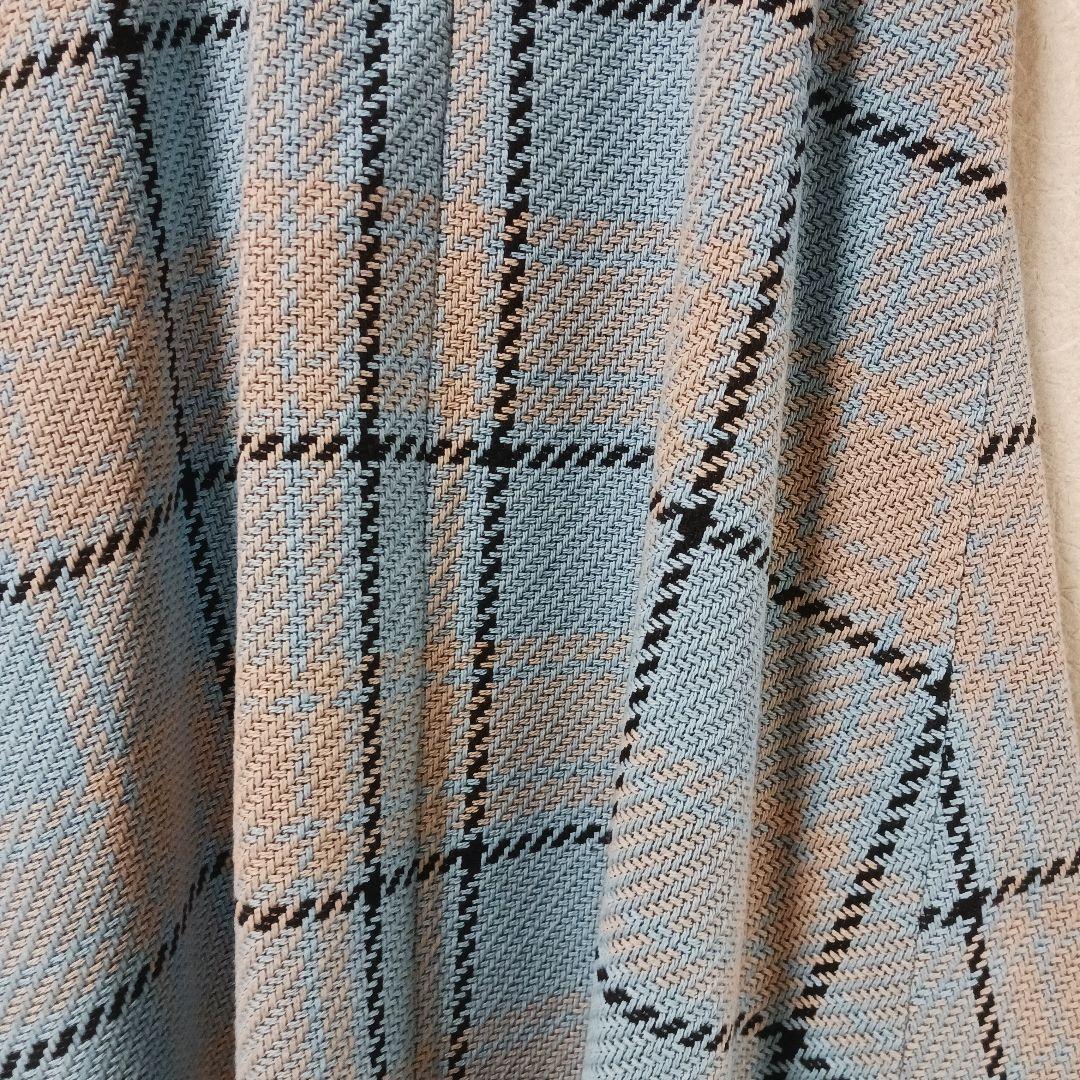 未使用　EMMEL REFINES ツィードライク チェック フレアスカート M