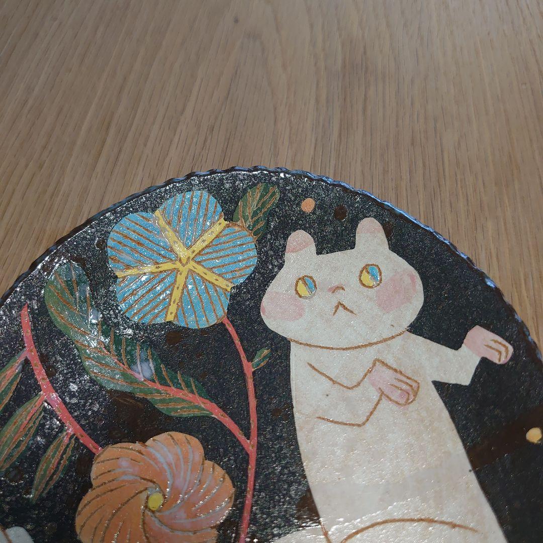 鹿児島睦さん　オーバルプレート　リス