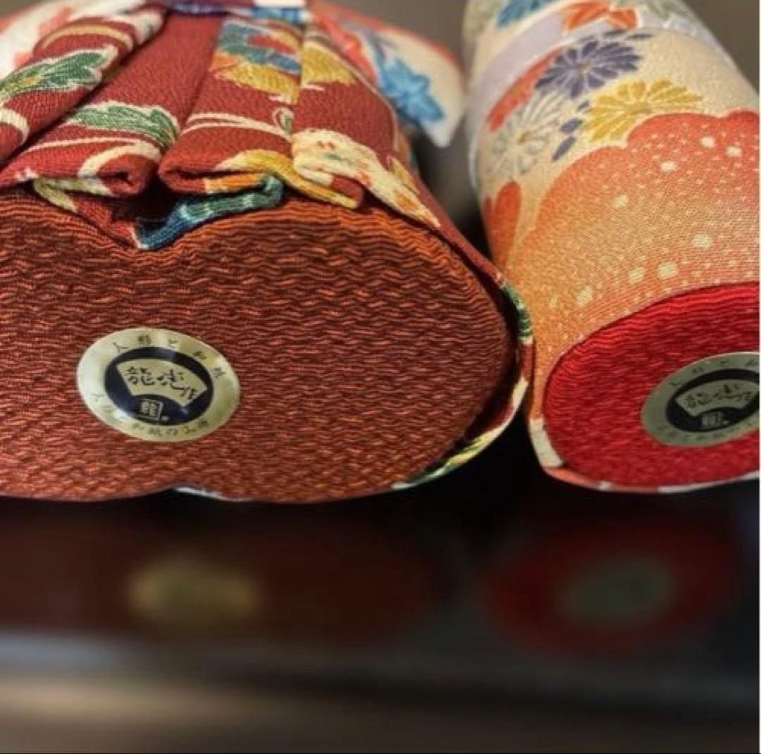 お値下げ‼️美品！「古布調極上立雛」　龍虎堂　龍虎作