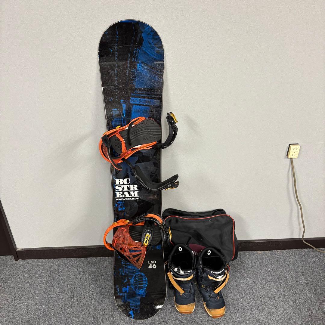 BC-STREAM LSD46 スノーボード　ブーツ　ビンディング　3点セット