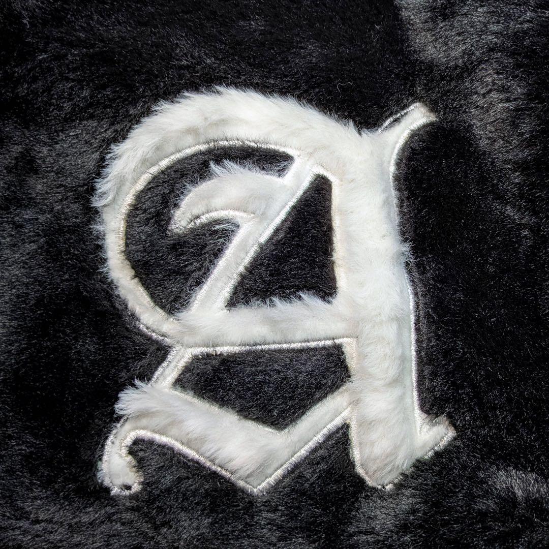 AVIREX エコファー ジップアップブルゾン ブラック L ユニセックス