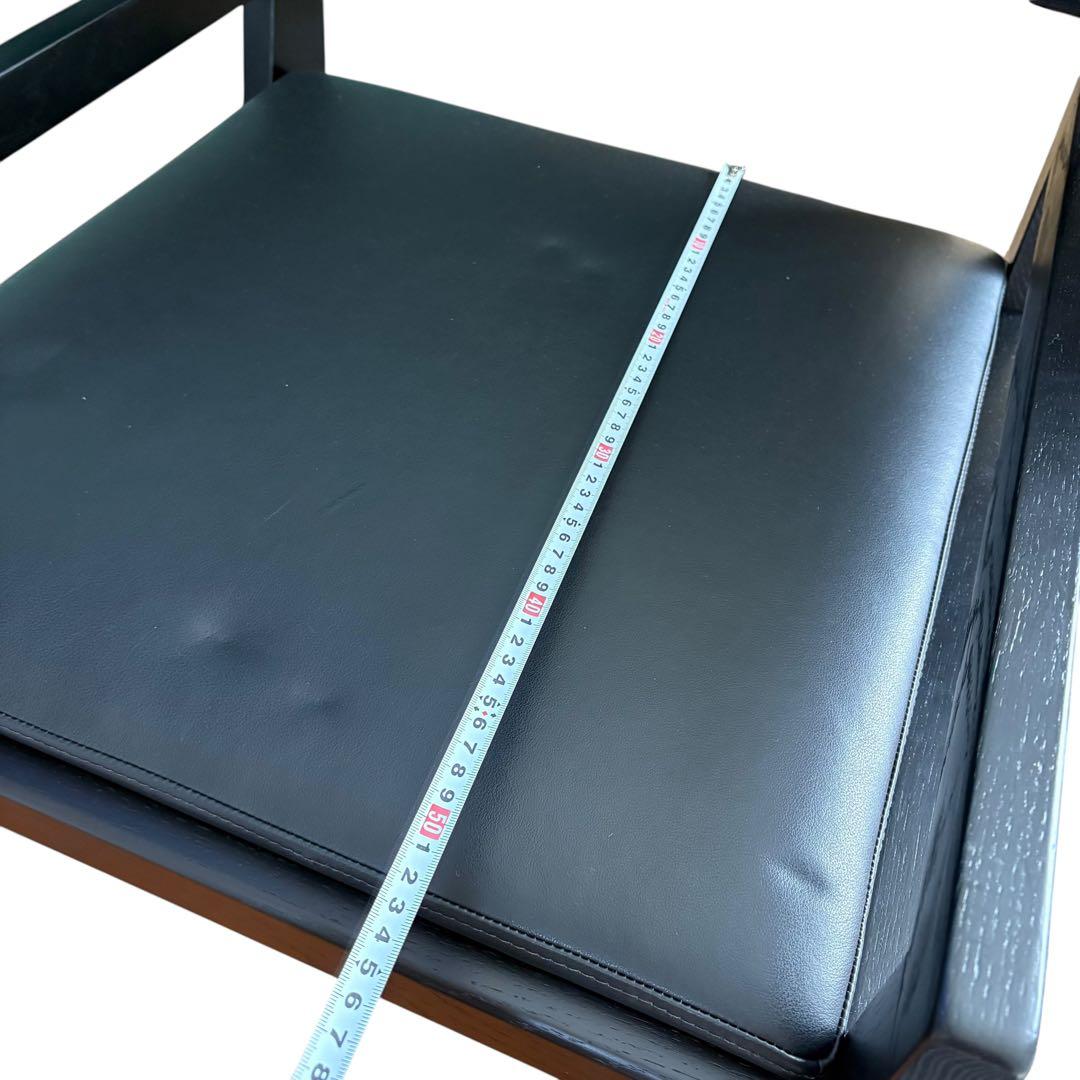 Swedese Cartoon カールトン アームチェア ブラックレザー 北欧