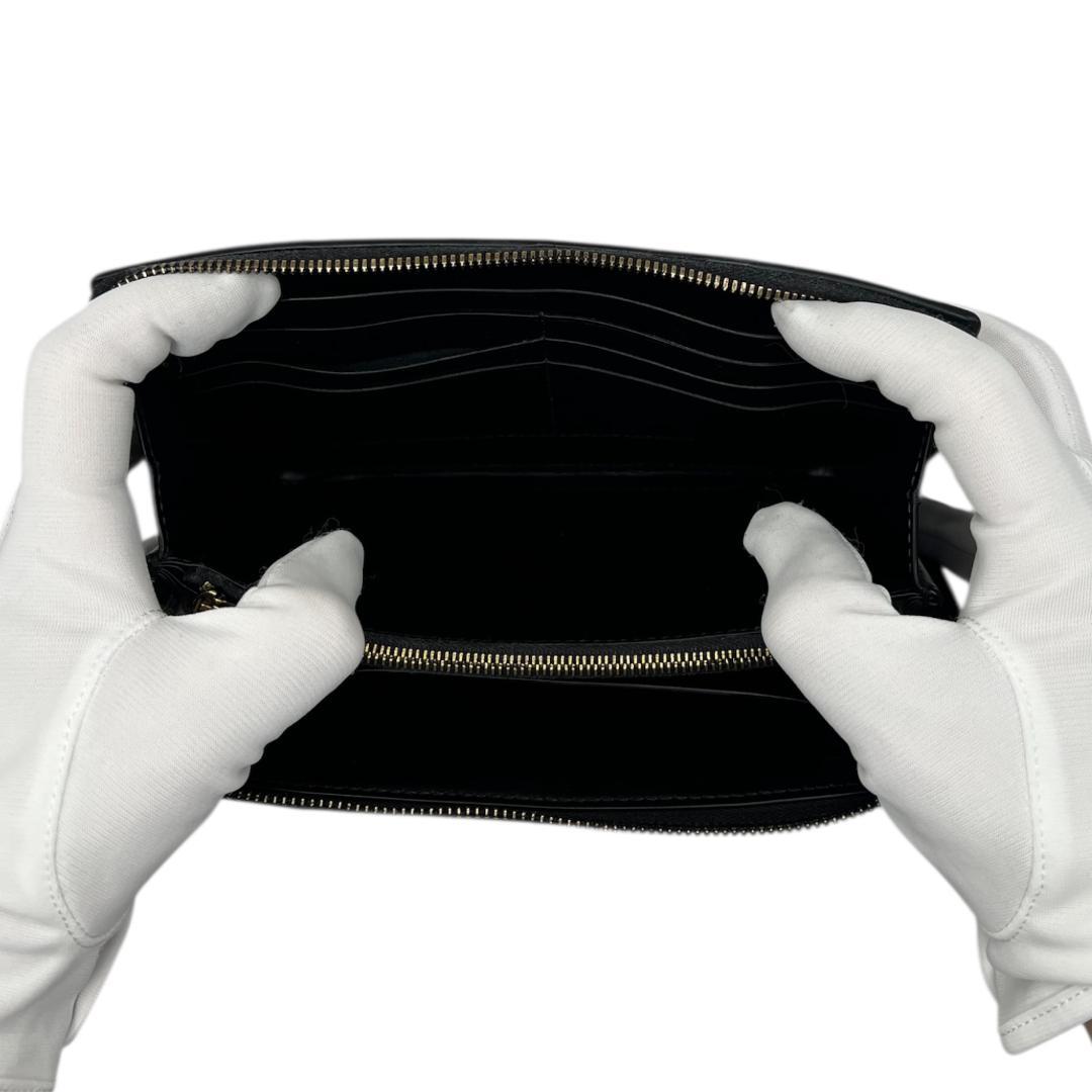 ポッキー　BOTTEGA VENETA カセット 黒 長財布 ★RFID付