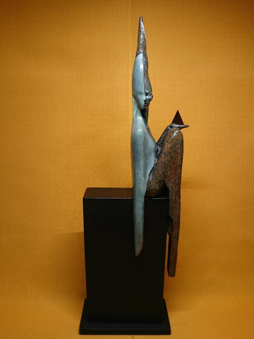 【美品】ブロンズ像　アート　銅像　西洋美術　置物　工芸品　美術品　A2871