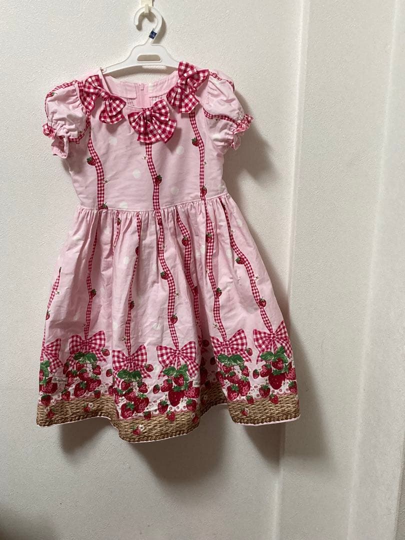 シャーリーテンプル　いちごバスケット　ピンク120