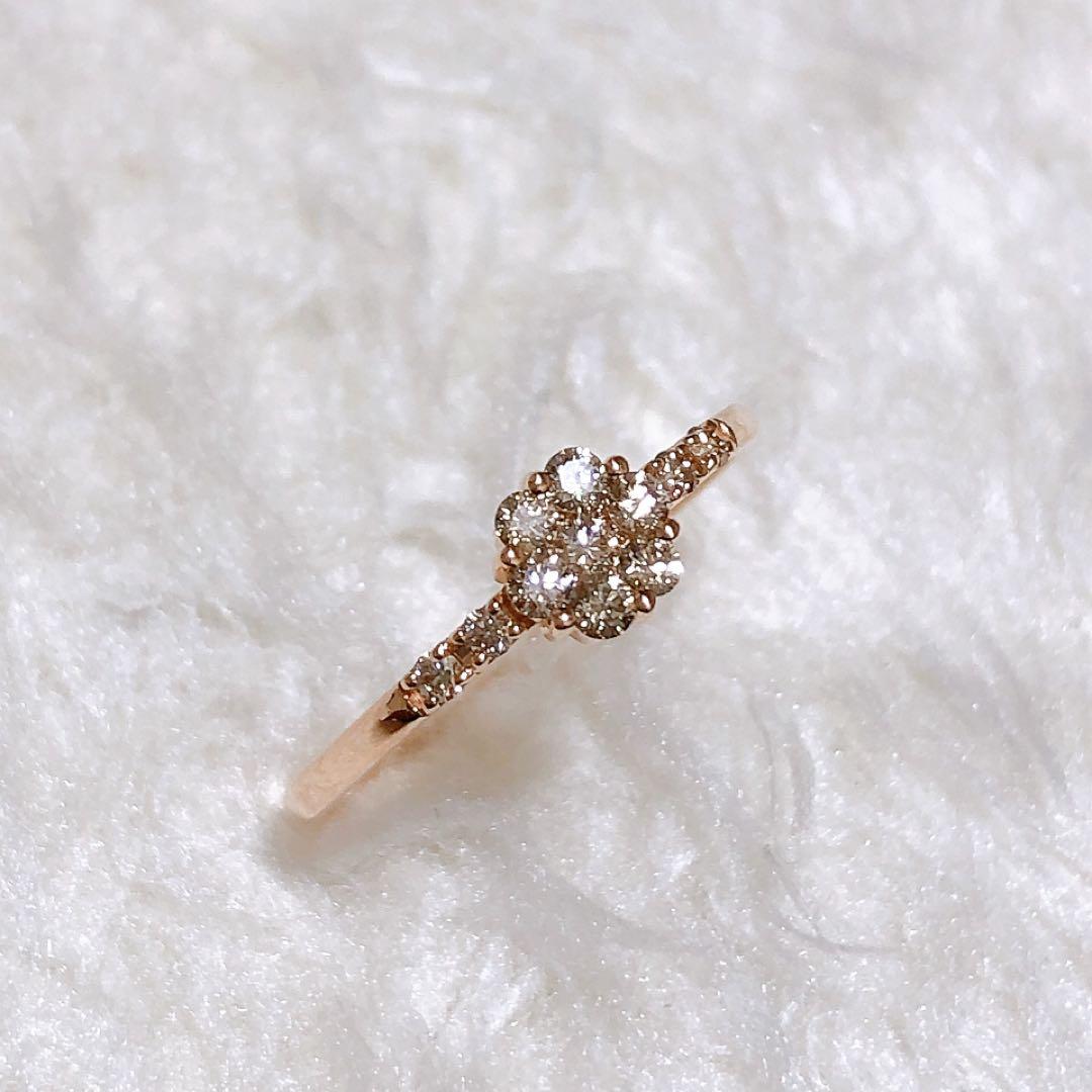 ESTELLE K10 ダイヤモンド　ピンクゴールド　リング