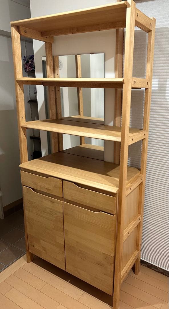 ニトリキャビネット アルナスAタイプ 80 LBR ニトリ