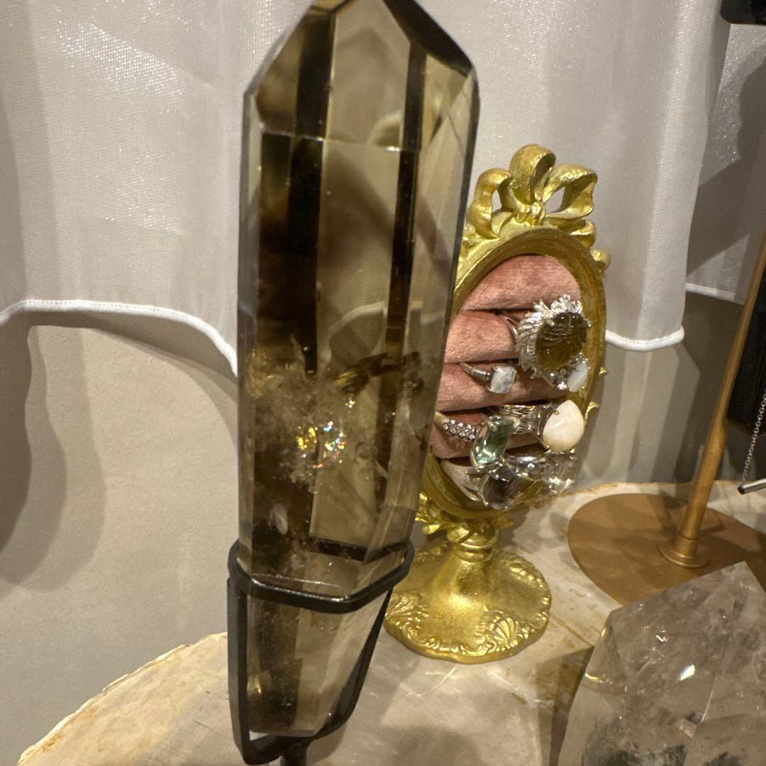 高品質＆レア◎ブラジル産 スモーキーファトムシトリン 虹入り