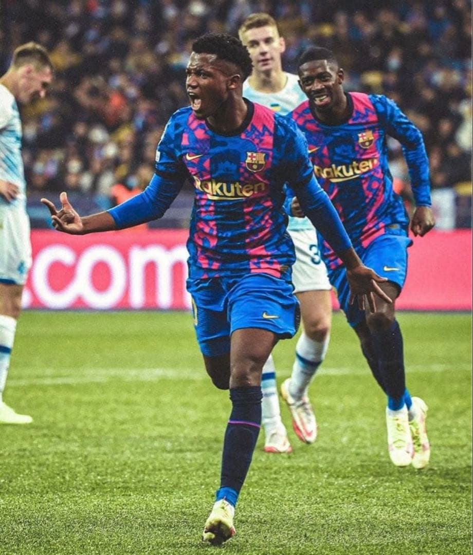 【正規品】　FCバルセロナ　アンスファティ 21-22 3rd ユニフォーム