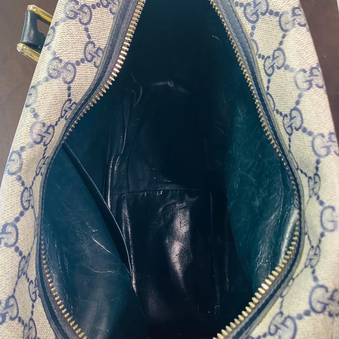 GUCCI オールドグッチGG スプリーム PVCレザーハンドバッグ ボストン