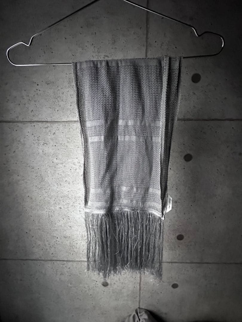 Our Legacy Piano Scarf シルバー フリンジ付き