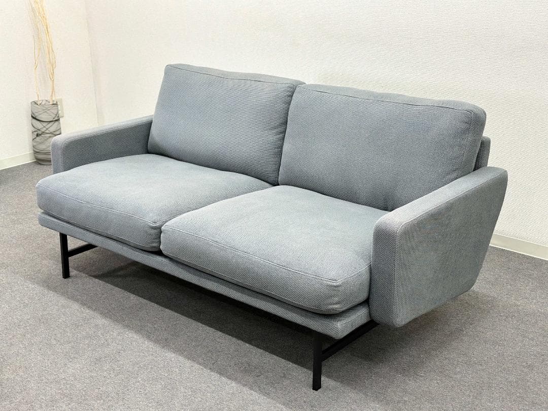 ■フリッツ・ハンセン■リッソーニソファ　2P　グレー系　ファブリック　北欧モダン