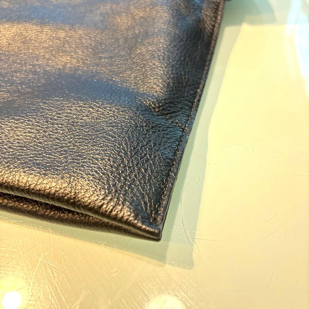 【美品】BEAURE カウレザー 2WAY ハンドル トートバッグ　黒