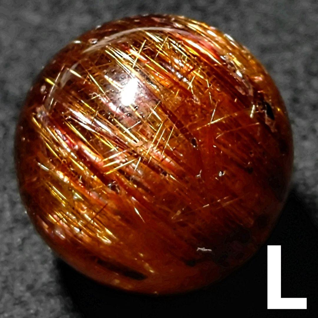 ★リッチキャッツアイブロンズルチル 14ミリ珠ビーズL(SA+)