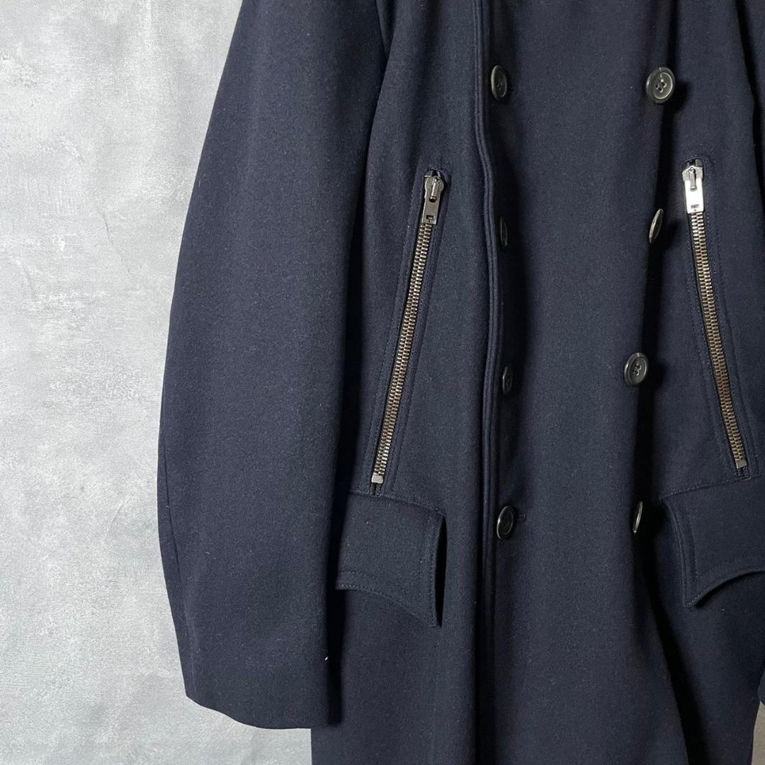 G.GUAGLIANONE イタリア製 カシミア混 ダブル コート N450