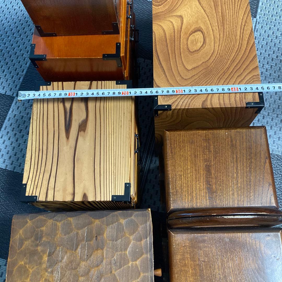 小箪笥　裁縫箱　小物入れ　レトロ　アンティーク　和風　計7個セット