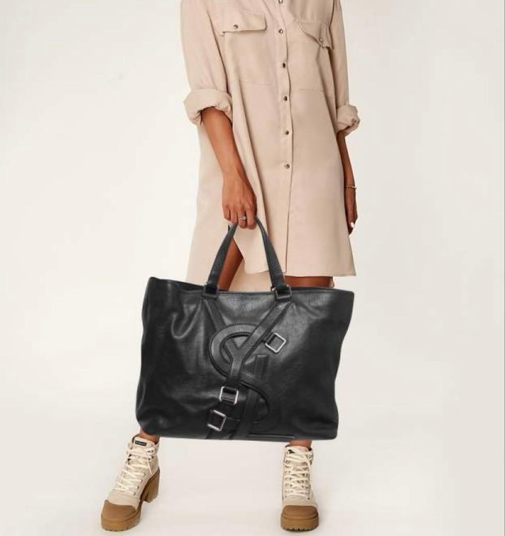 正規イヴサンローラン ysl メンズレザー トートバッグ vavin tote