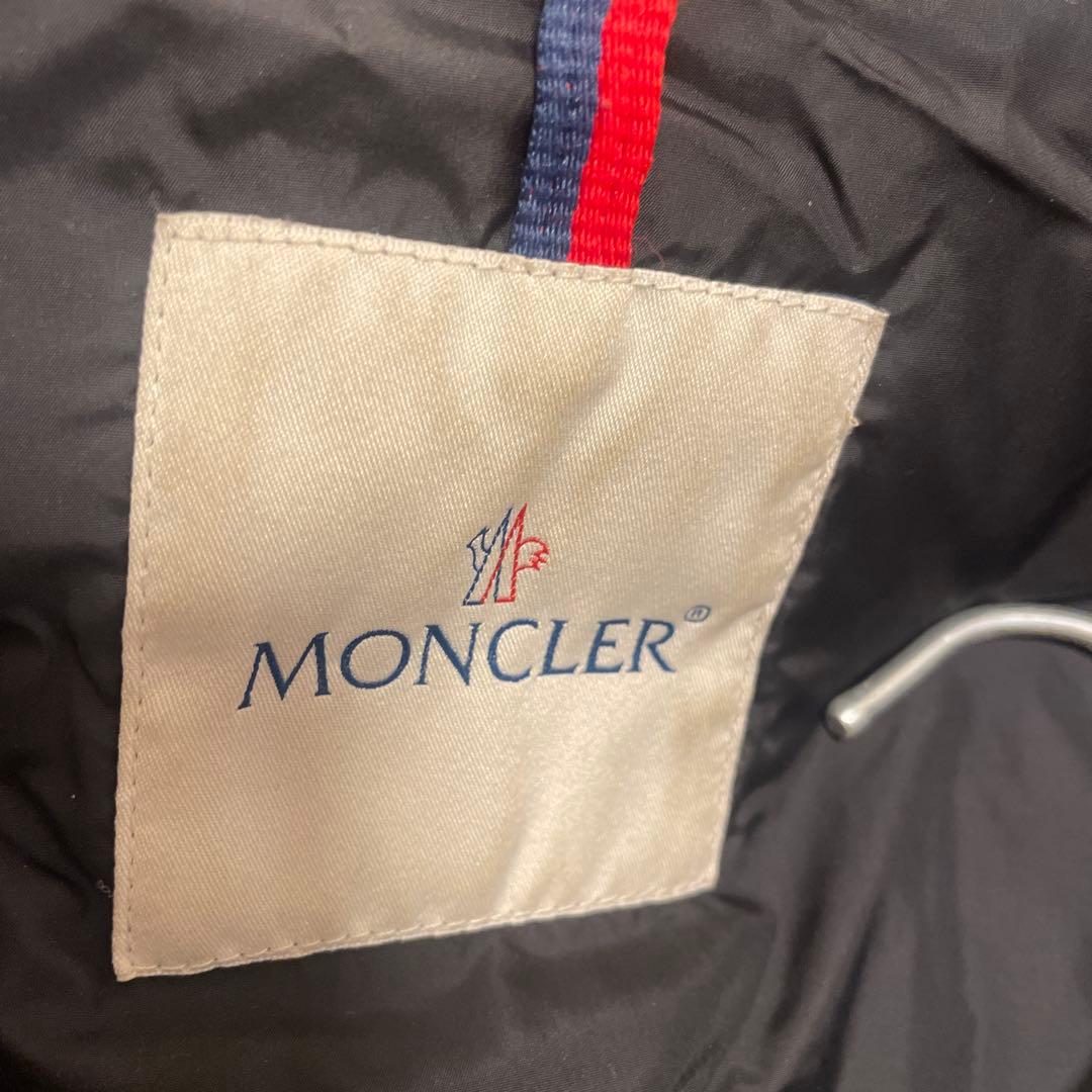 MONCLER フード付きダウンジャケット グレー