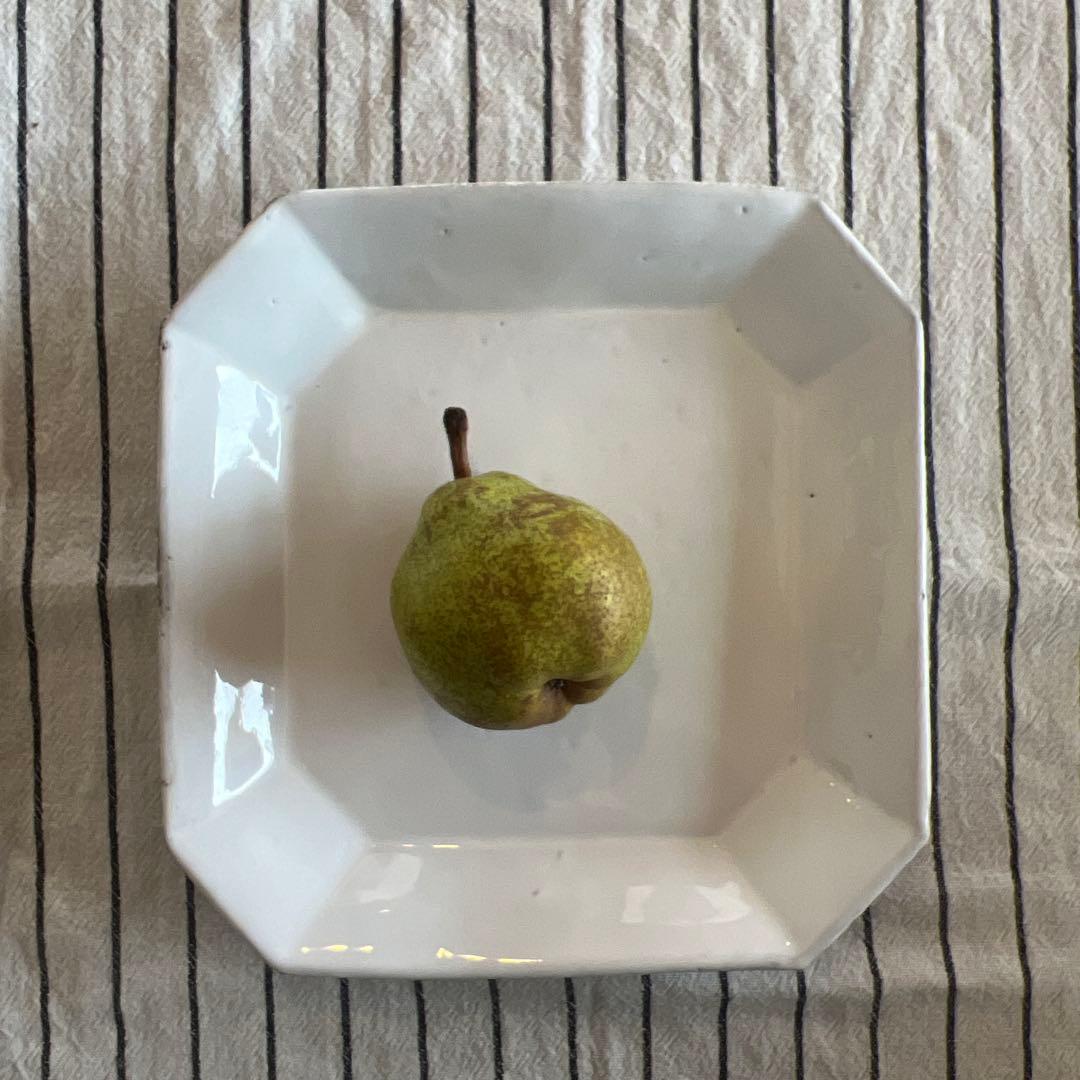 アスティエ　Astier de Villatte 白い八角形陶器皿　プレート