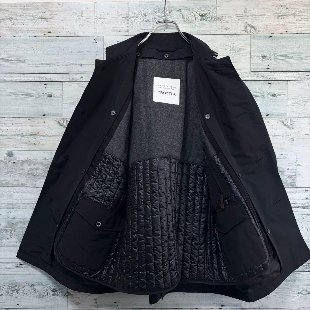 ☆ほぼ未使用☆マッキントッシュフィロソフィー　ステンカラートロッターコート　黒