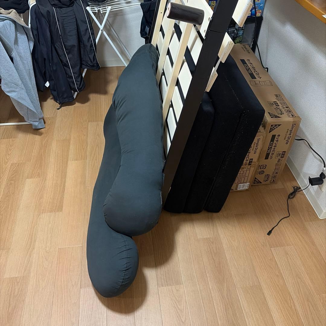 シングルベッド組み立て済み マットレス ハグもっち付き