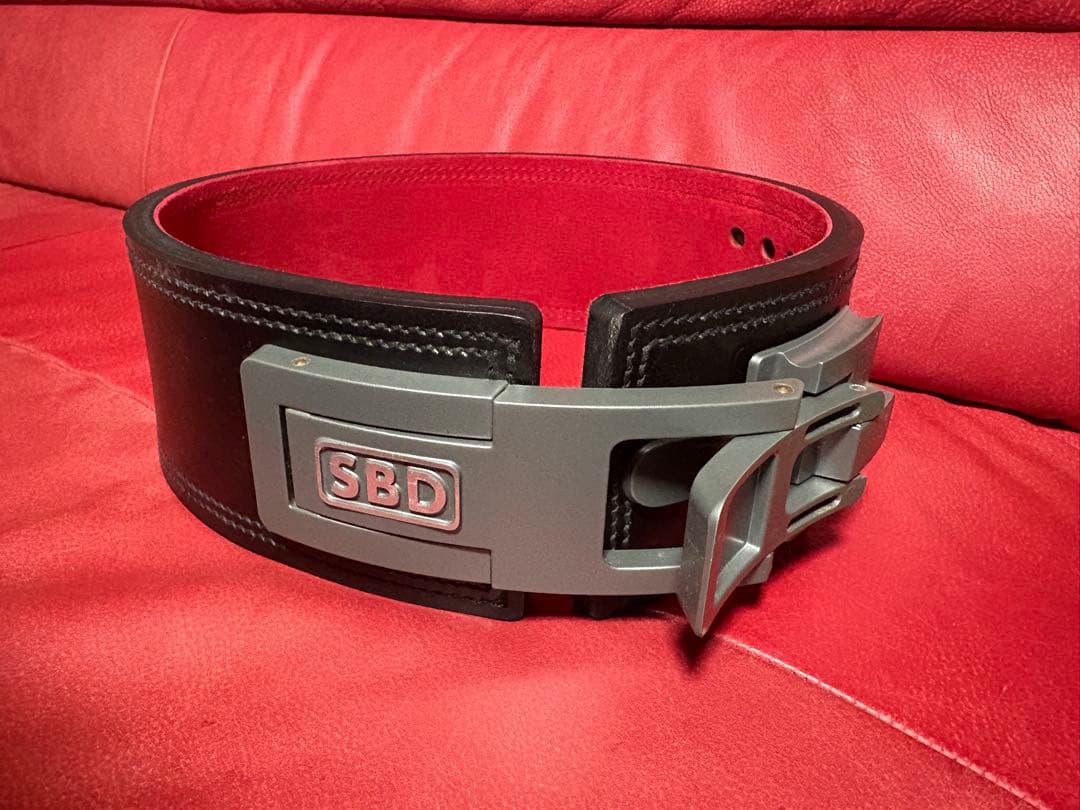 お父さんSBD トレーニング・パワーベルト 黒/赤