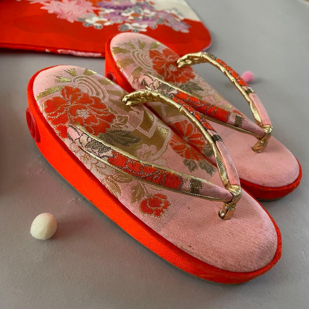 七五三　３歳　正絹　お着物セット　被布コーデ