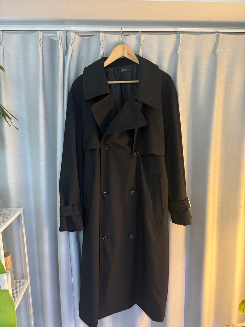 loose モードオーバー ハイネックトレンチコート