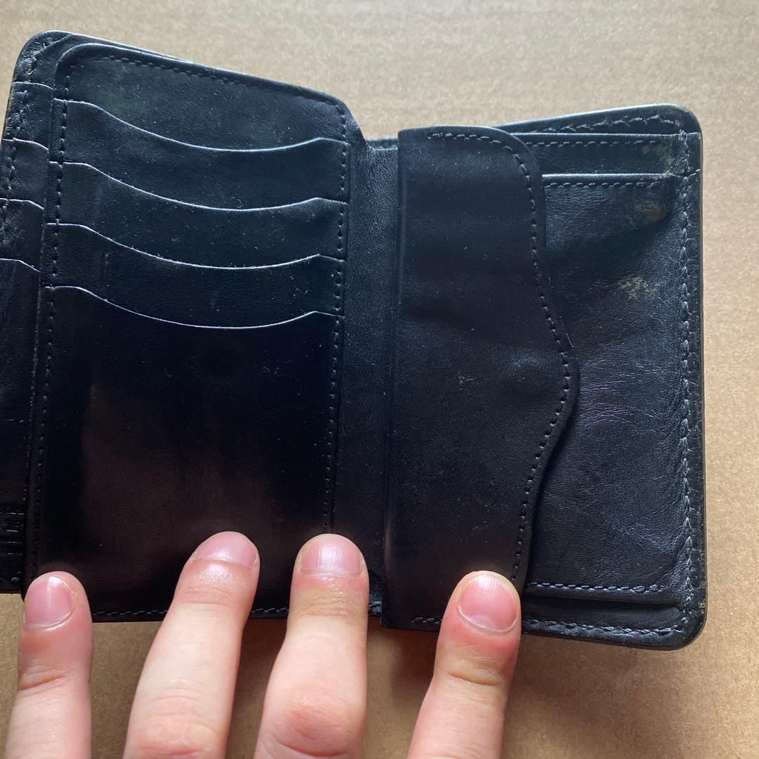 FUNNY 二つ折り財布 黒 elephant革