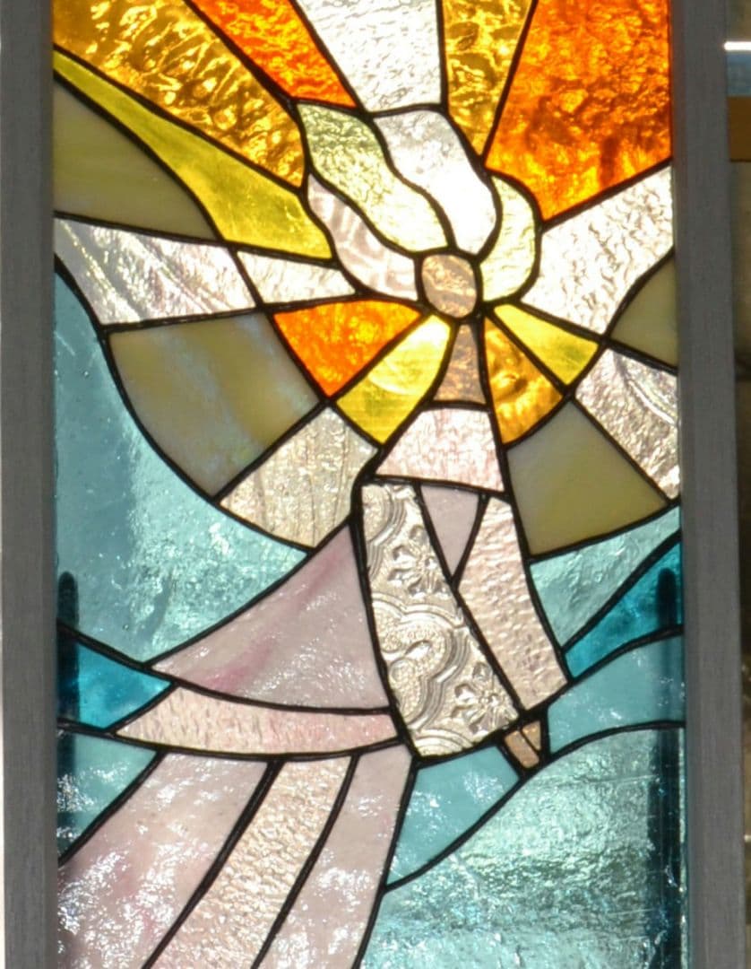 天使のステンドグラスパネル