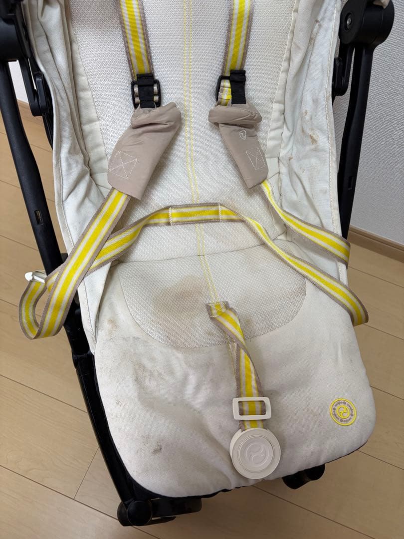 【除菌済み】サイベックス　リベル　オフホワイト　子ども用品　ベビーカー