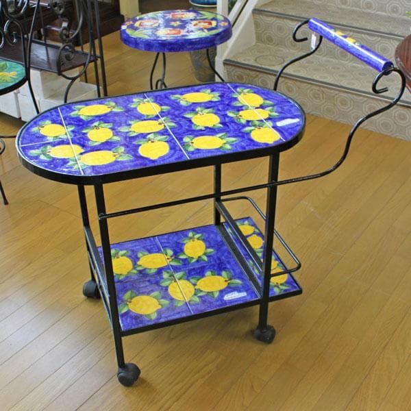 イタリア ワゴン ガーデンワゴン トローリー ニーノパルッカ レモン