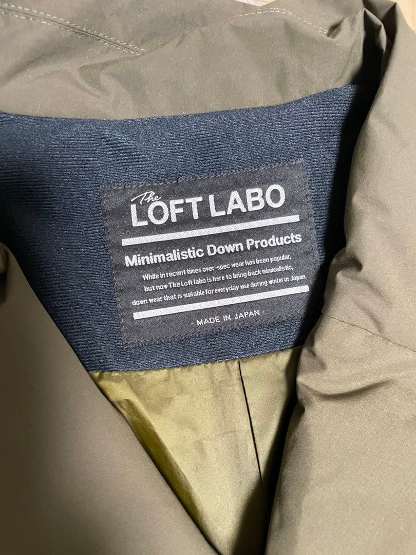 ザ ロフトラボ×河田フェザー チェスターコート　カーキ