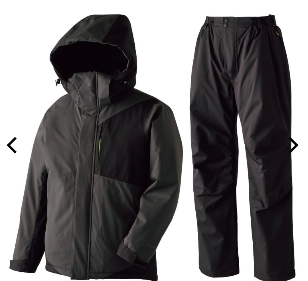 ワークマンshelter断熱αイージスプレミアム防水防寒スーツ 上下セットLL