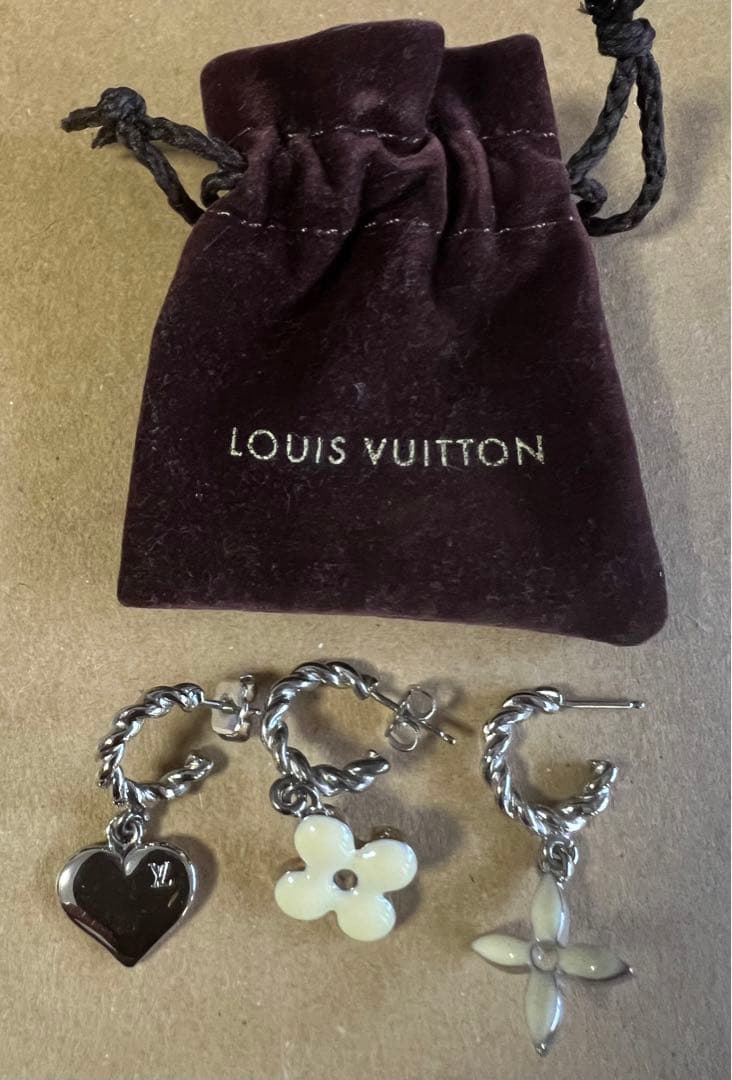 Louis Vuitton ピアス 3点セット　美品‼️