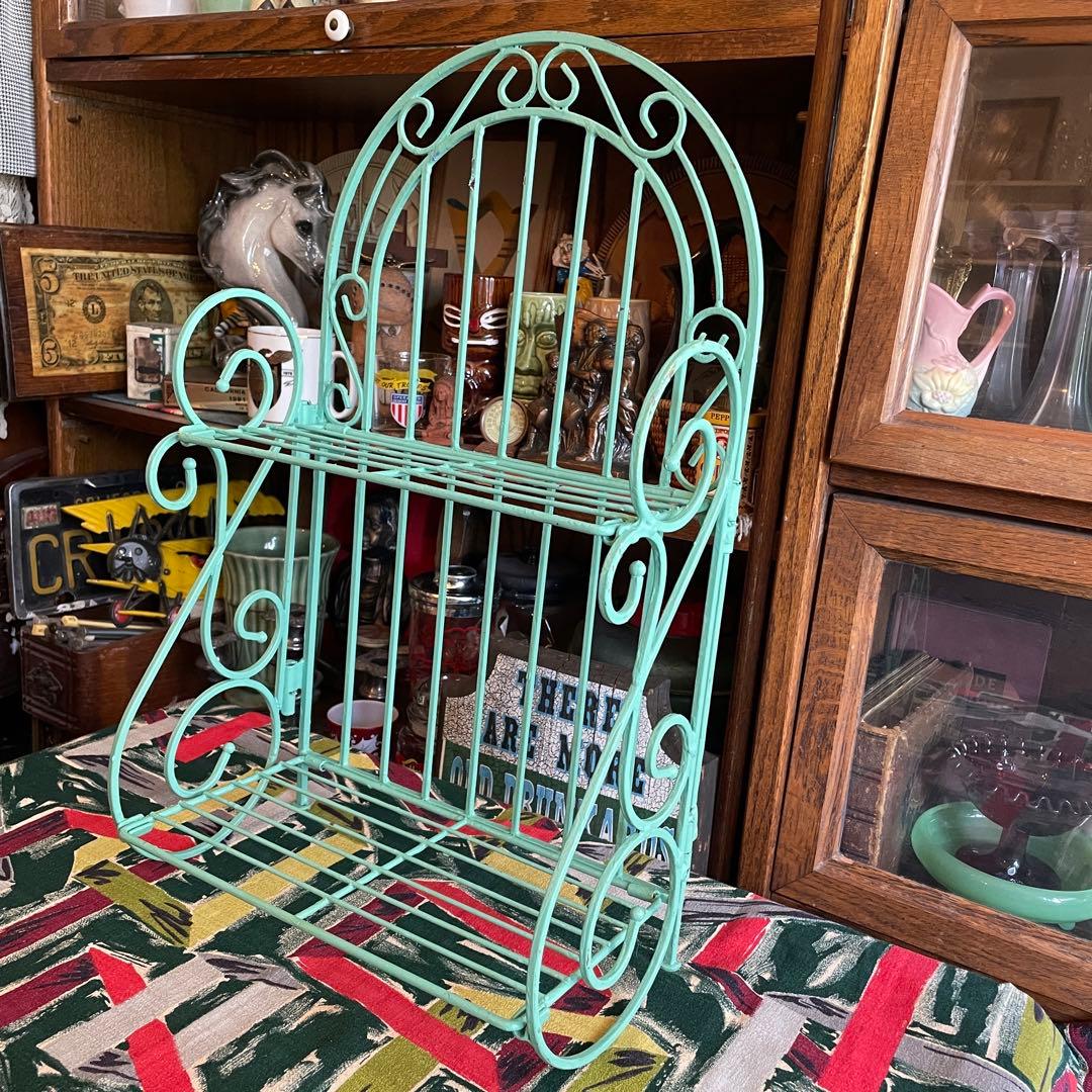 希少品！50's〜60's アメリカアンティーク　飾り棚ラックUSAヴィンテージ