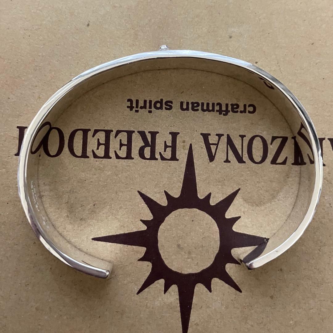 全銀　極美品アリゾナフリーダム　バングル　10mm 太陽神