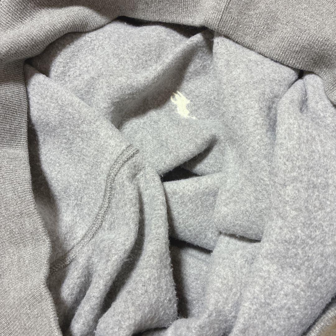 ラルフローレン　裏起毛　フードスウェットワンピース　グレー　大きいサイズ