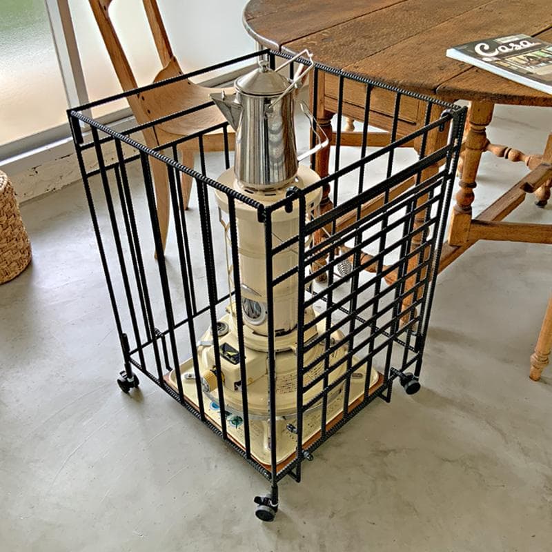 折りたたみ式 キャスター付き ストーブガード アイアン 収納 アラジン トヨトミ