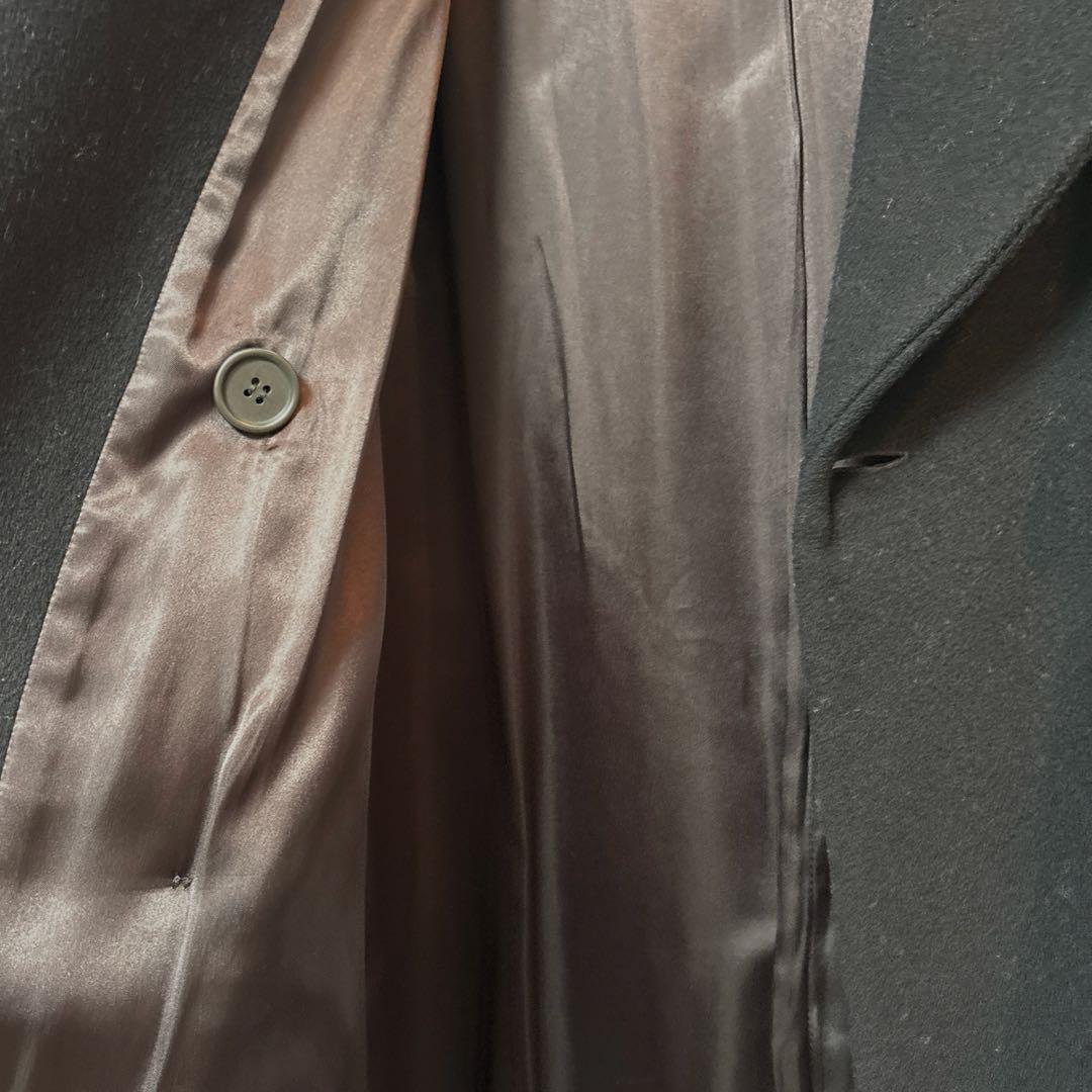 【美品 】エンポリオ アルマーニ ロングコートBLACK黒