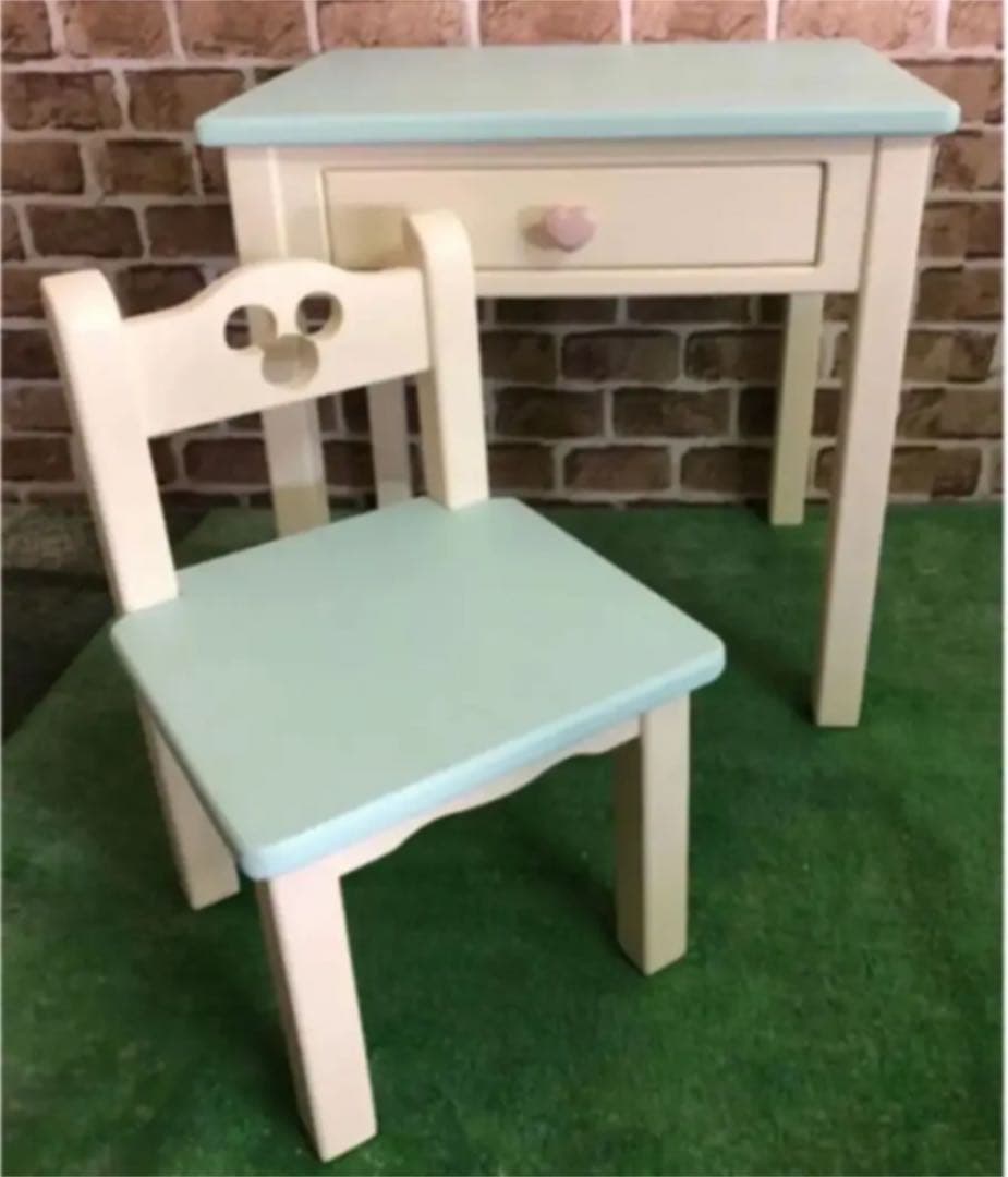 【プリンセスカラー】引き出し付き　キッズデスクセット