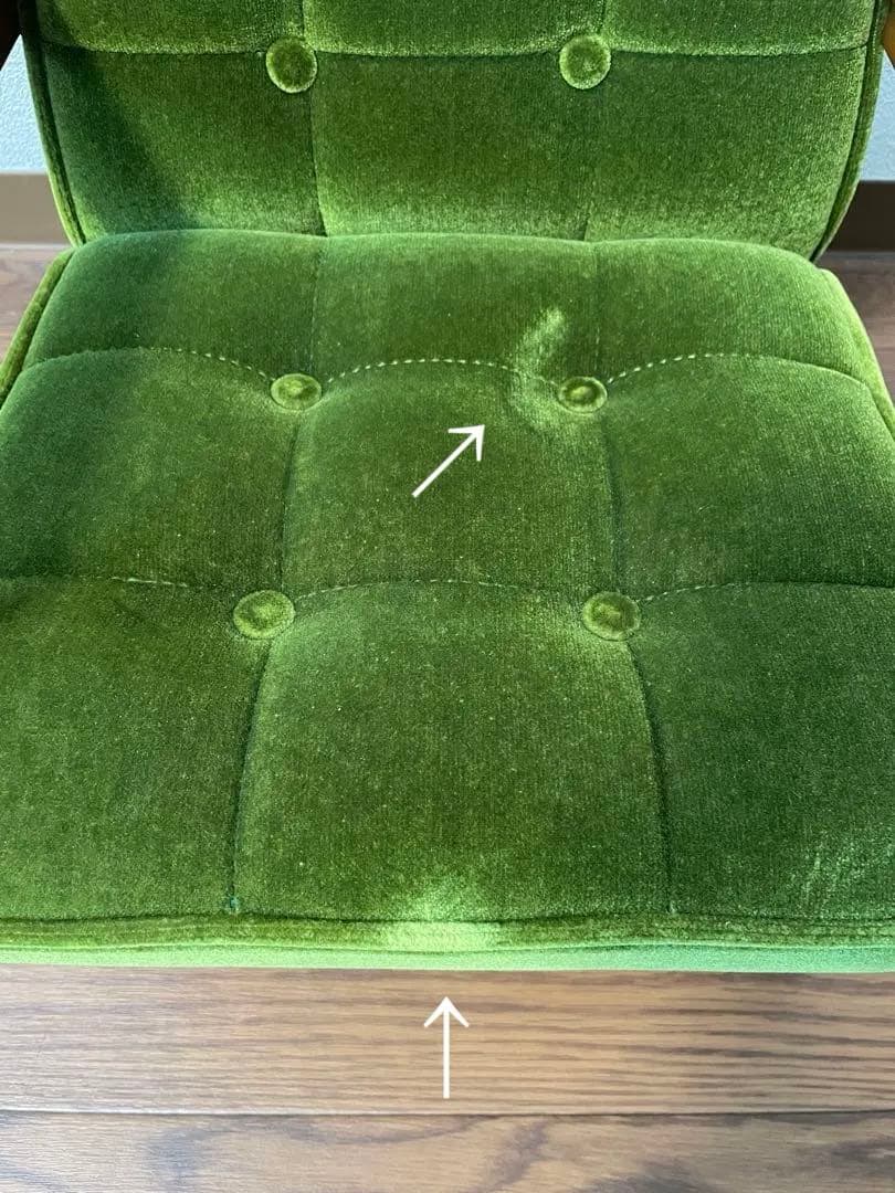 新品　カリモク60　Kチェア　ミニ　キッズサイズ　モケットグリーン　箱オリジナル