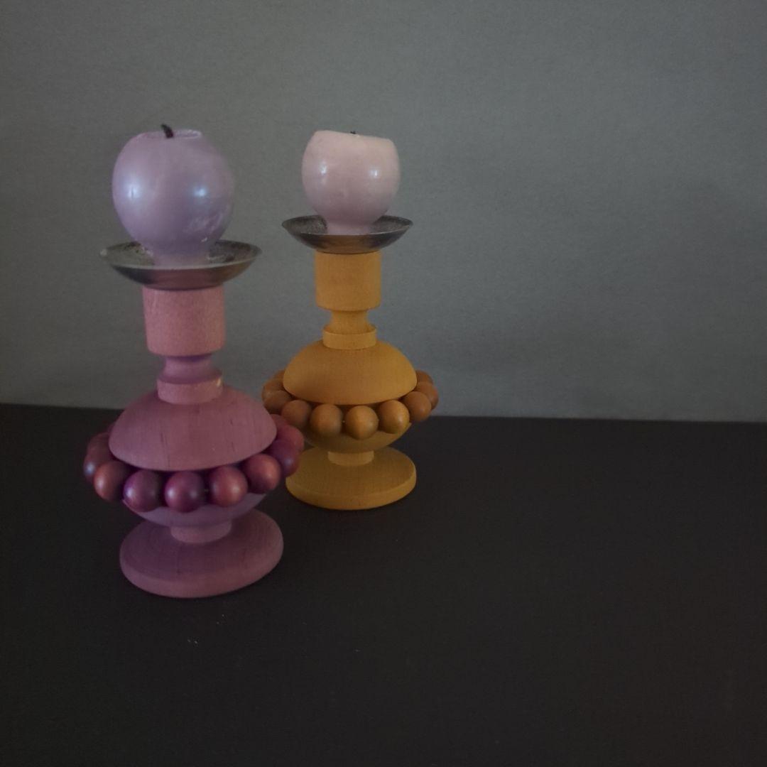 Aarikka アーリッカ　キャンドルスタンド　2個　/ビンテージ