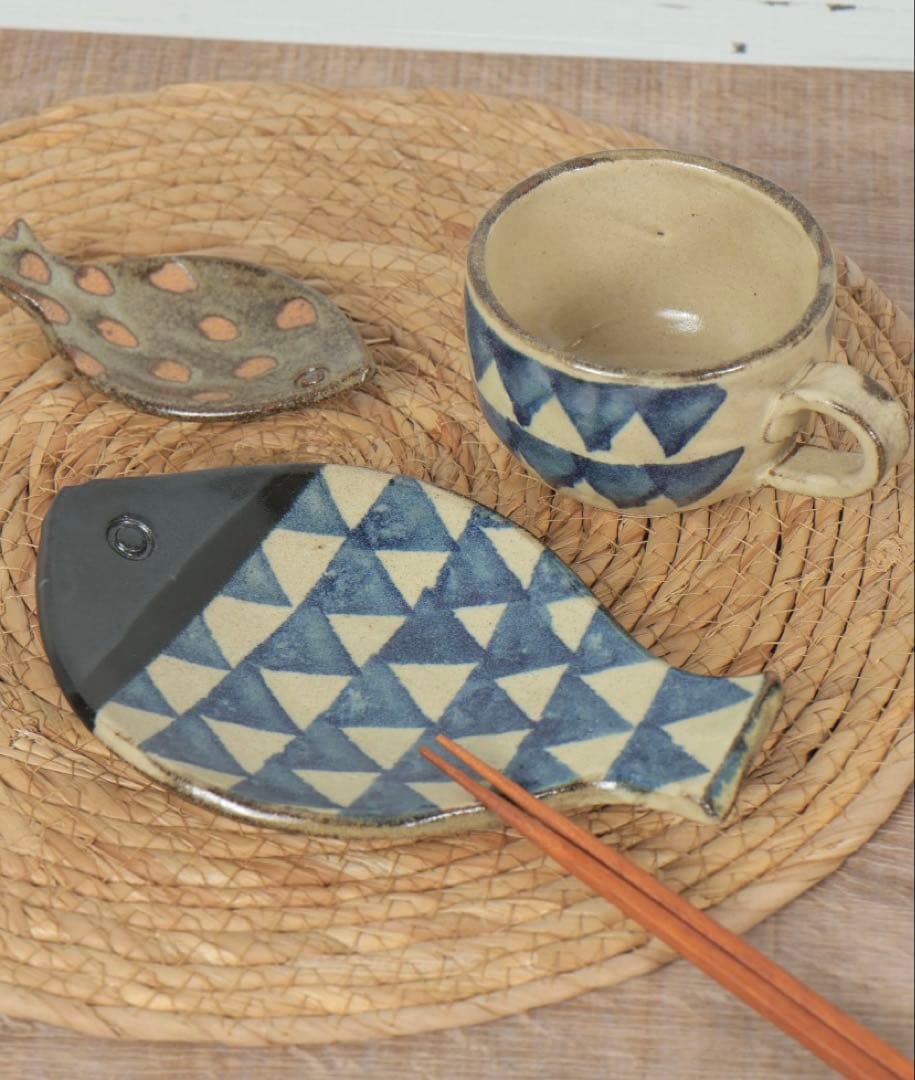 スタジオクリップ 路山窯さかなプレートM 路山窯さかなプレートS