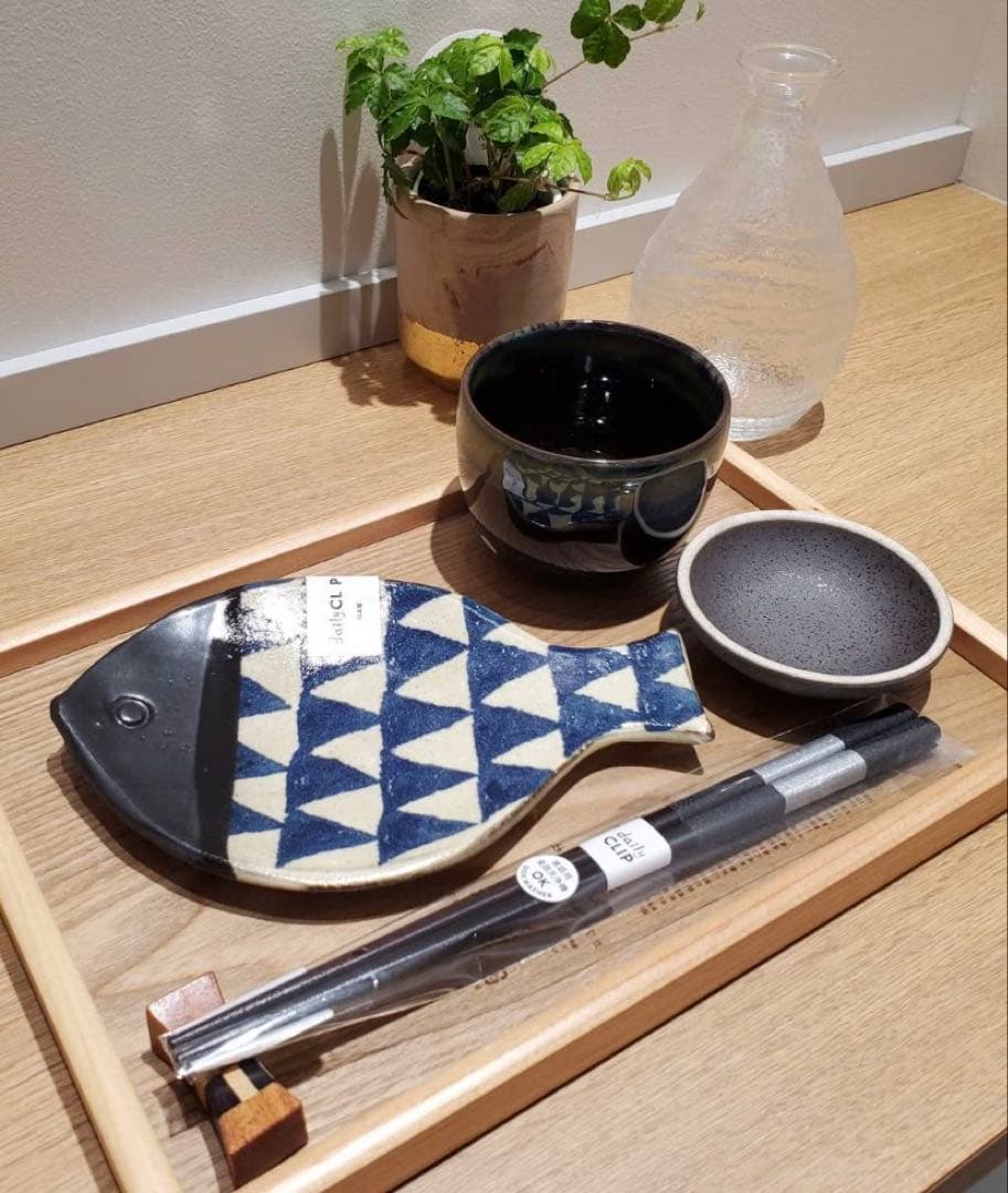 スタジオクリップ 路山窯さかなプレートM 路山窯さかなプレートS