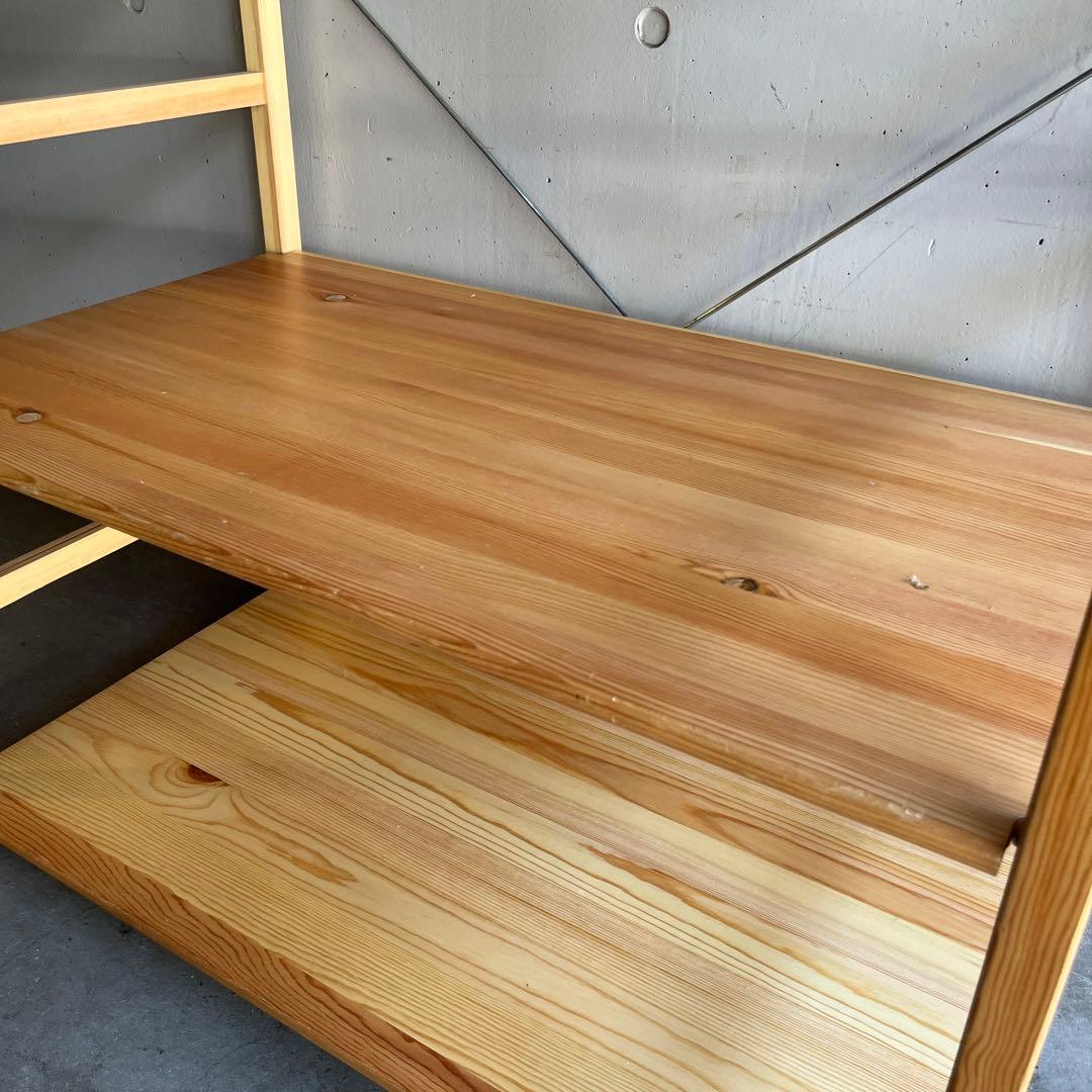 美品・希少木製バー仕様★無印 パイン材ユニットシェルフ・ワードロープ